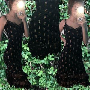 Betsey Johnson floral lace dress